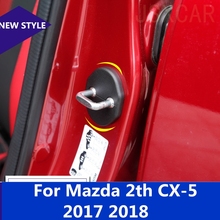 Cubierta protectora de cerradura de puerta para coche, impermeable y a prueba de óxido, ABS, estilo para Mazda 2th CX-5 CX5 CX 5 2017 2018 2024 - compra barato
