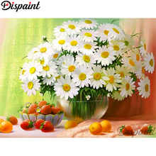 Dispaint Full Square/Round Drill 5D DIY Diamond Painting "White flower" 3D Embroidery Cross Stitch Home Decor Gift A10125 2024 - buy cheap