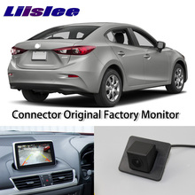 LiisLee-cámara de visión trasera para Mazda 3, Mazda3, Axela, sedán M3, BM BN, 2013 ~ 2019, conectar Monitor de pantalla Original de fábrica 2024 - compra barato