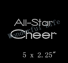 Envío Gratis all star cheer iron on strass transfer love hear con cinta para el diseño del motivo de la ropa 2024 - compra barato