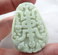 50*36Wholesale natural Chinese Liantian stone hand-carved statue of Lions head amulet pendant necklace Jewelry Making 2024 - buy cheap