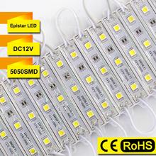 500pcs/lot 5050 SMD led module, 3leds Multicolor 0.72W Waterproof IP65 DC12V for advertising sign led modules light 2024 - buy cheap