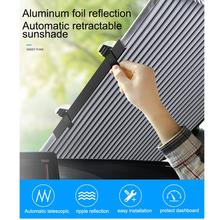 Protetor solar automático para carros, proteção solar dobrável e telescópica para-brisas 2024 - compre barato