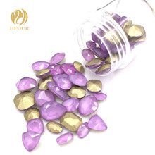 Diamantes de imitación violetas para decoración de uñas, cristales de Mocha con forma mixta, tamaño 20 piezas/50 Uds. 2024 - compra barato