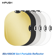 HPUSN studio 5-in-1 Portable Collapsible 80x100cm Joystick Oval reflector Photo Lighting Multi Photo handheld removable Disc 2024 - buy cheap