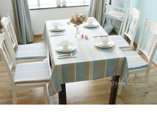 Cotton yarn dyed fabric curtains can be customized tablecloths cushion sofa cover three-wire Blue 2024 - buy cheap