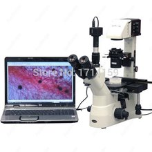 vets and doctors-AmScope Supplies 40X-1500X Kohler Infinity Phase Contrast Inverted Microscope w 3MP Camera 2024 - buy cheap