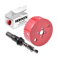 Hohxen 1 шт. 105 мм M42 Bi-Metal Holesaw резак кольцевая пила древесина буровой зуб комплект корончатого Сверла Набор для резки открывалка 110 мм 2024 - купить недорого