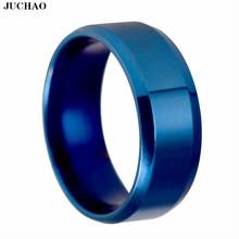 Кольца JUCHAO из нержавеющей стали, Синие Ювелирные изделия для мужчин и женщин, Anneau Anillo Anello 2024 - купить недорого