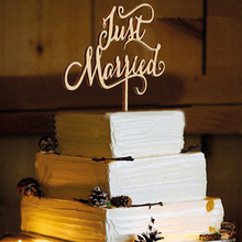 Cake Topper DIY Wedding Cake Topper Laser Cut Wood letters Wedding Cake Decorations Favors Supplies Engagement Gifts 2024 - buy cheap