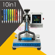 10 in 1 Pen Press Machine Pen Printing Machine Heat Press Machine for Ballpoint Pen DIY Transfer Printing 10pcs One Time 2024 - buy cheap