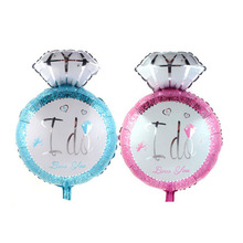 1 piece I DO Diamond ring Foil balloon Wedding party valentine's day propose marriage decoration balloon HOT SALE Free shipping 2024 - buy cheap