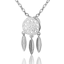 Moda Osa-colgante de Plata de Ley 925 con forma de flor hueca, atrapasueños, collar, mejor regalo para enamorados 2024 - compra barato