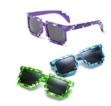 Hot 5 color Fashion Sunglasses Kids cos play action Game Toy Minecrafter Square Glasses with EVA case Toys for children gifts 2024 - buy cheap