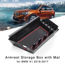 Armrest Storage Box Holder for BMW X1 2016 2017 2018 Central Console Glove Tray 2024 - buy cheap