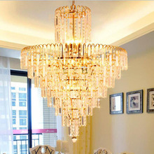 Modern minimalist luxury chandelier stylish living room bedroom chandelier led lighting fixture home lamps golden crystal lamp 2024 - buy cheap