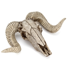 Creative Resin Sheep Head Skull Wall Religious Animal Longhorn Ram Sculpture Figurines Crafts Horns Goat Home Decor Ornaments 2024 - buy cheap