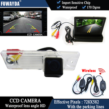 FUWAYDA Беспроводная цветная CCD-чип Автомобильная камера заднего вида Водонепроницаемая для Renault Koleos + 4,3 "складной ЖК-дисплей фотокамера монитор 2024 - купить недорого