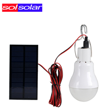 High Quality Portable Solar Power LED Bulb Lamp Outdoor Lighting Camp Tent Fishing Lamp Free Shipping 2024 - buy cheap