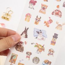 6pcs/pack Cute Stickers Kawaii Stationery Papeleria DIY Scrapbooking Journal Diary Sticker Decorative Label Stickers School Gift 2024 - buy cheap