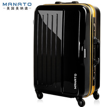 Manato 24 Polegada Unisex Rolling Bagage Conjuntos Caso Viajante Saco de Embarque de Bagagem Rolando Mala de Viagem ABS Mala de Rodas em Silêncio 2024 - compre barato
