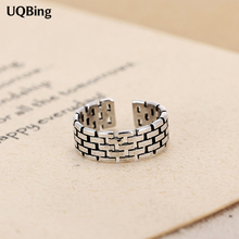 Free Shipping Retro Style 925 Sterling Silver Wall Barrier Ring Women Jewelry Gift Finger Open Rings Anillo Anel De 2024 - buy cheap