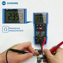 SUNSHINE DT-19N-mini multímetro Digital inteligente, herramienta profesional de reparación de teléfonos móviles, amperímetro de CA y CC, voltímetro 2024 - compra barato