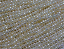 Wholesale Real Pearl Bead 3-5mm 15'' White Natural Freshwater Pearl Loose Beads Handmade Gift 2024 - buy cheap