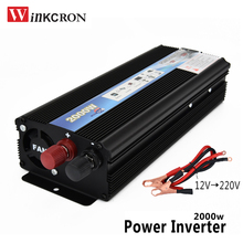 Inversor de corriente para coche, transformador de cargador de 2000W, cc 12 V a CA 220 V, potencia del vehículo, interruptor de corriente continua a CA 50Hz 2024 - compra barato