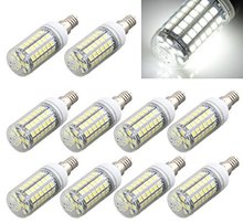 10 x E14 Bombilla Lampara Foco 69 LED 5050 SMD 9W 6500K AC220V Luz Blanco 2024 - buy cheap