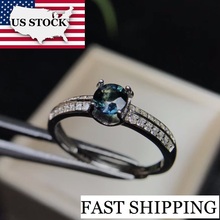 US STOCK Uloveido Sapphire Gemstone Ring, 925 Sterling Silver Blue Stone Ring for Women Engagement Wedding Ring 28% off FJ269 2024 - buy cheap