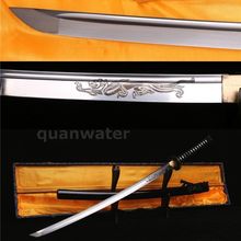 1060 HIGH CARBON STEEL FULL TANG BLADE DRAGON TSUBA JANPANESE SWORD KATANA SHARP 2024 - buy cheap