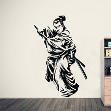 Calcomanías para pared de Kendo, póster japonés de Ninja, calcomanías para pared, decoración para el hogar, Mural, calcomanía de Kendo Samurai 2024 - compra barato