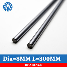 1 pc 8mm Linear Shaft Length 300mm 8x300mm For CNC 3D Printer Chrome Plated Cylinder Linear Rails 2024 - buy cheap
