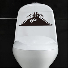 3D Мультяшные водонепроницаемые автомобильные наклейки на стену забавные наклейки для туалета туалет для гостиной ванной комнаты спальни Виниловые ПВХ настенные украшения 2024 - купить недорого