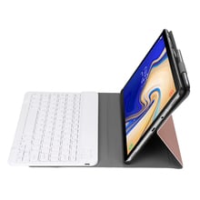 Роскошный тонкий чехол для Samsung Galaxy Tab A A2 10,5 T590 T595, SM-T590 чехол, съемная Bluetooth клавиатура, Кожаная подставка 2024 - купить недорого