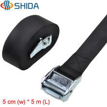 High Quality 1PCS 2 Inches 5cm * 5 Meters Metal Cargo Lashing Strap Ratchet Tie Down Cam Buckle Winch Nylon Strap 2024 - buy cheap