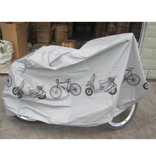 Toldo gris impermeable para bicicleta, protección contra la lluvia, antipolvo, cubierta protectora de detección, garaje 2024 - compra barato