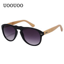 Óculos de sol retrô de madeira, óculos de pernas de bambu para homens, mulheres, esporte ao ar livre, óculos de sol espelhado uv400, óculos de sol para homens 2024 - compre barato