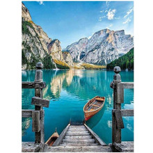 WONZOM Lake Boat-DIY Paint By Numbers kit for kid,Home Decor Hand-painted Canvas Painting,Wall Art Picture Wedding Decor 2024 - buy cheap