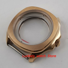 Parnis 40mm gold plated 316L watch case Sapphire crystal Suitable for ETA 2836 miyota 8215 movement-BK28 2024 - buy cheap