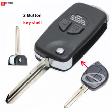 KEYECU Modified Folding Remote Key Case Shell 2BTN for Suzuki Grand Vitara Swift with Button Pad 2024 - buy cheap