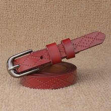 Emboss Female Belt Knotted Wedding Belts Genuine leather Decoration Thin Strap Women Narrow Belts & Cummerbunds 2024 - buy cheap