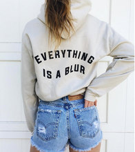 Sugarbaby Everything is a Blur Unisex Hoodies Letter Graphic Jumpers Women Spring Hipster Crewneck Outfits Tumblr Sweatshirt 2024 - buy cheap