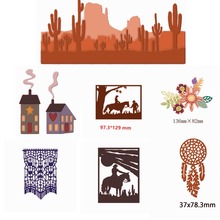 Traveling Scenery Shape Metal Cutting Dies Stencil Scrapbook Album Embossing For Gift Card Making Handcrafts 2019 new 2024 - buy cheap