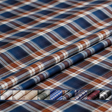Pearlsilk High Supers блестящая клетчатая мягкая теплая Осенняя рубашка из 100% хлопка ткань для одежды Сделай Сам Бесплатная доставка 2024 - купить недорого