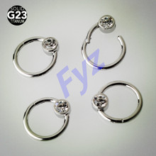 G23 Titanium 16G Nose Septum Clicker Segment Ring Lip Piercing Nipple Ring Ear Cartilage Helix Tragus Stud Body Jewelry 2024 - buy cheap