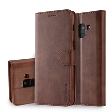 Flip Case For Samsung Galaxy A8 2018 Case galaxy a8 plus Leather Wallet Phone Cover Samsung A5 A7 2018 Case With Card Holder 2024 - buy cheap