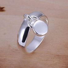 KN-R134 Best Selling silver plated size 6#7#8#9# Rings for women men's silver jewellery fashion jewelry round lock Ring 2024 - buy cheap