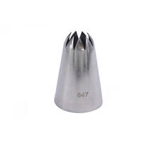 847# Larger Stainless Steel Cream Cupcake Pastry Nozzles Cake Decorating Icing Piping Tips Baking Tools 2024 - buy cheap